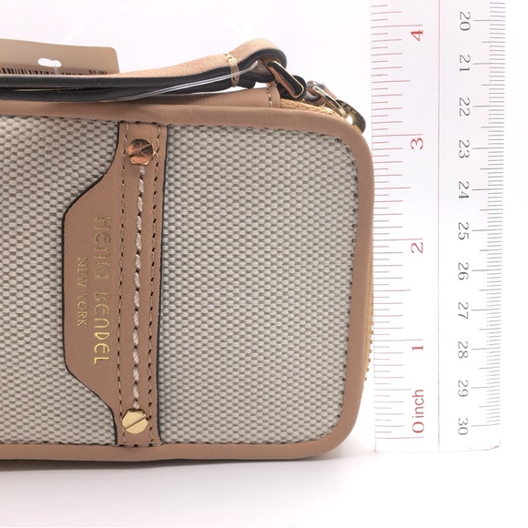 NWT Henri Bendel || Canvas Card Wallet Wristlet || Minor FLAWS - Picture 11 of 12